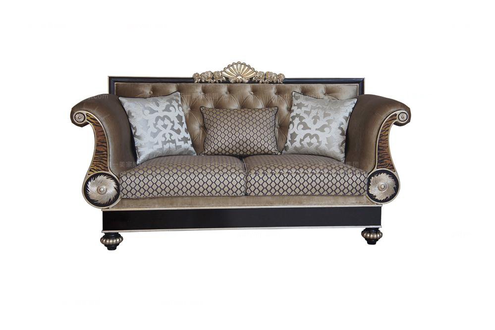 高端別墅法式二位沙發