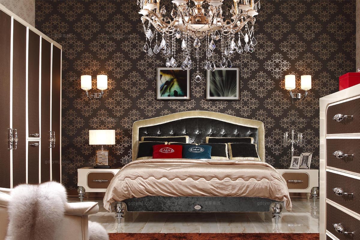 高端品牌后現代雙人床