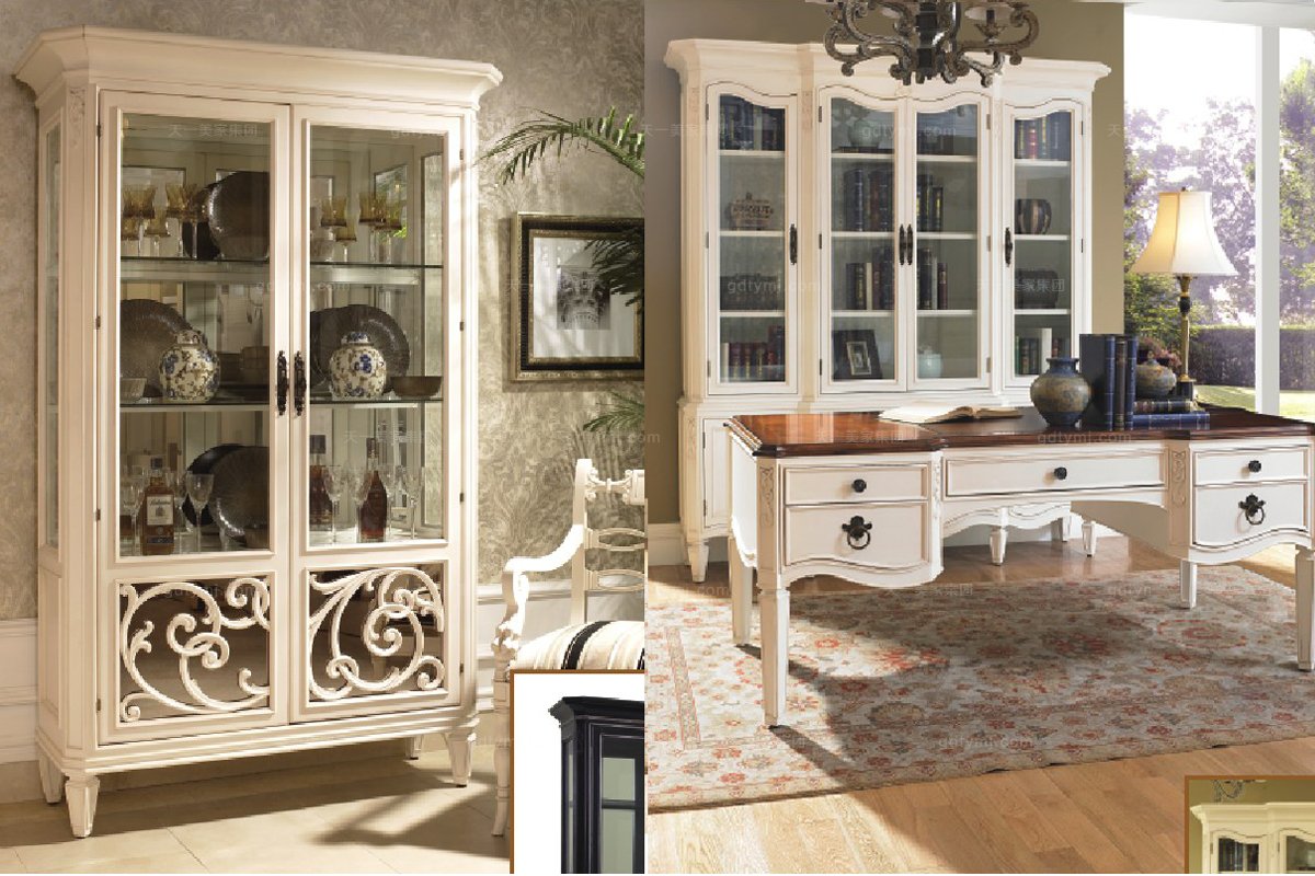 高端實木家具美式裝飾柜
