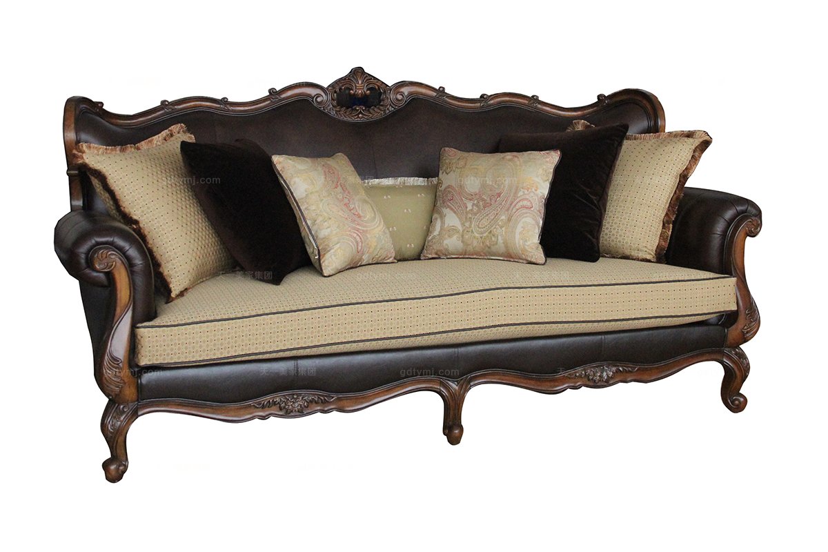 高端進口家具美式三位沙發