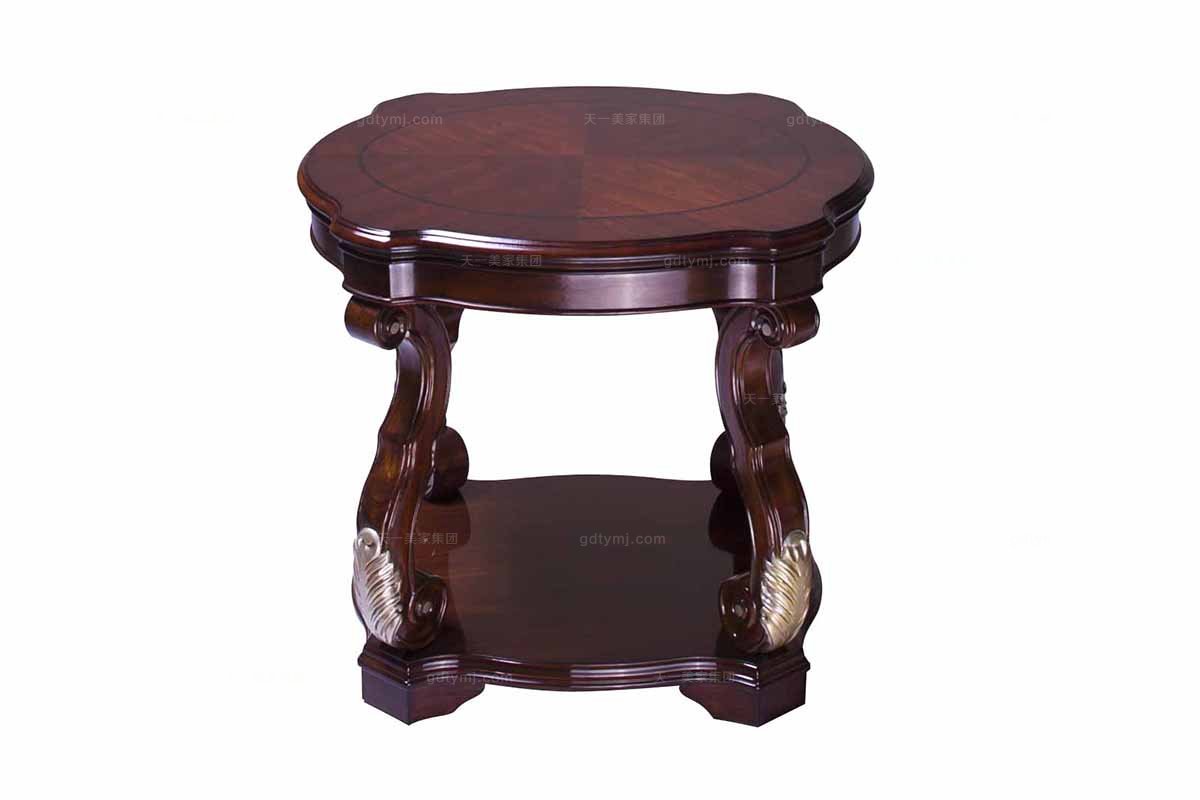 高端實木家具美式圓幾