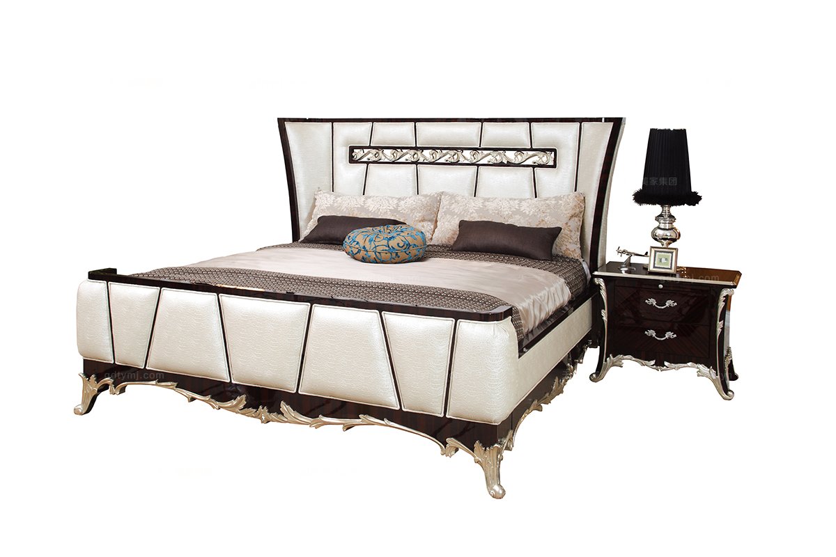 高端別墅家具十大品牌奢華新古典實木大床