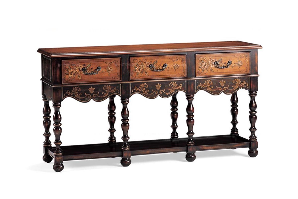 實木家具美式沙發背幾