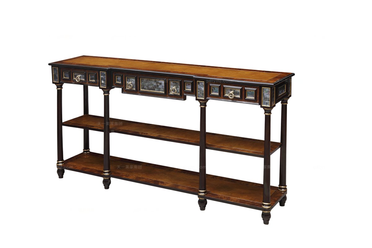 高端別墅家具歐式沙發背幾