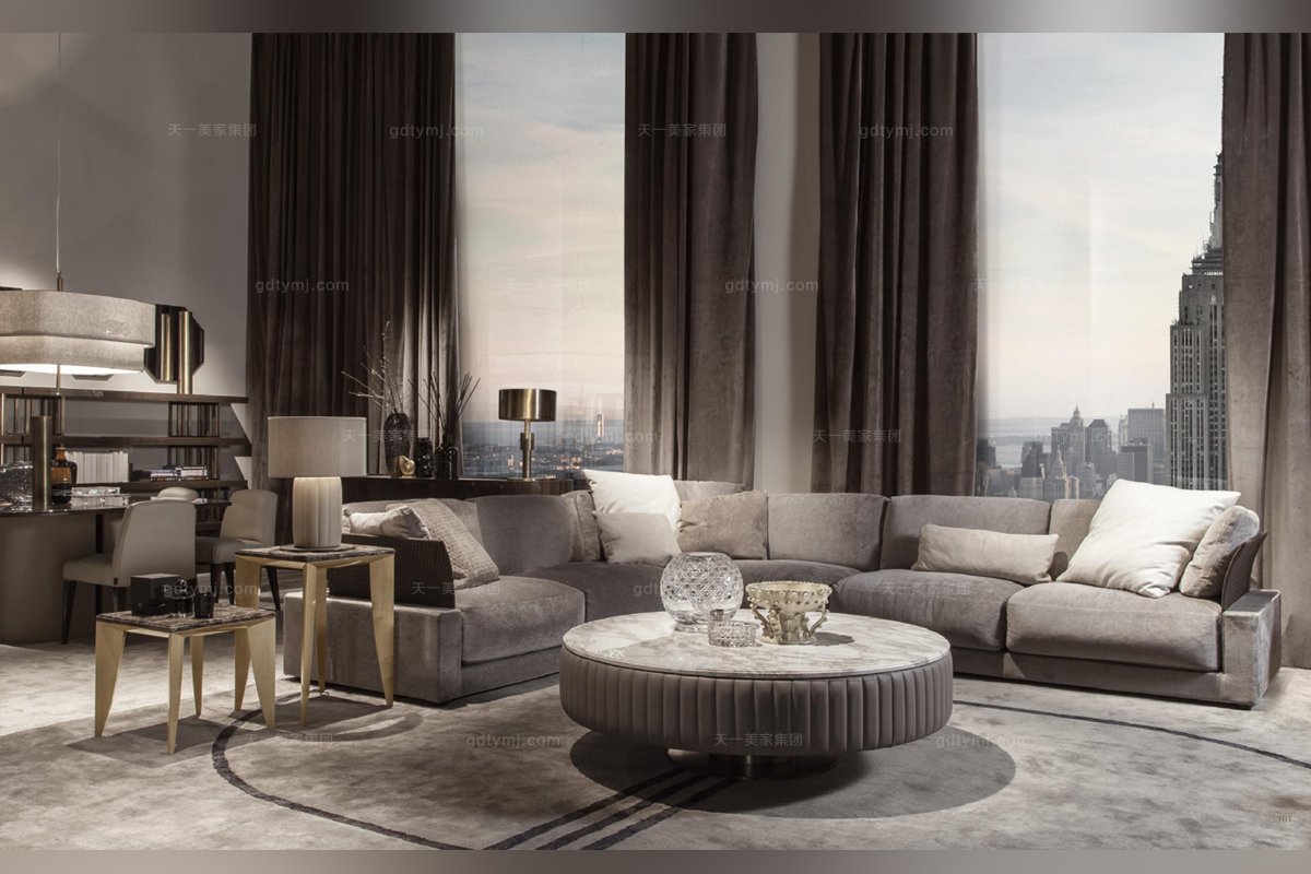 Daytona后現代客廳布藝沙發系列