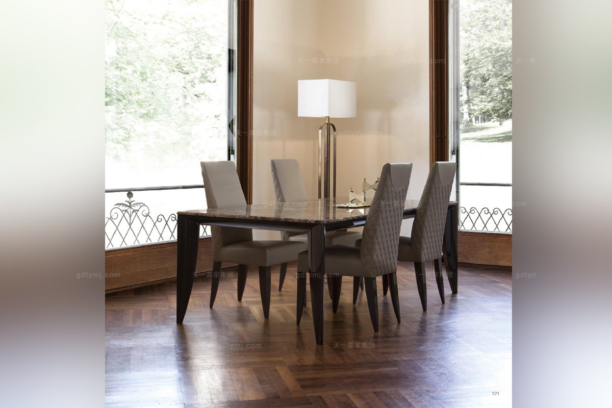 Daytona后現代餐廳布藝餐椅系列