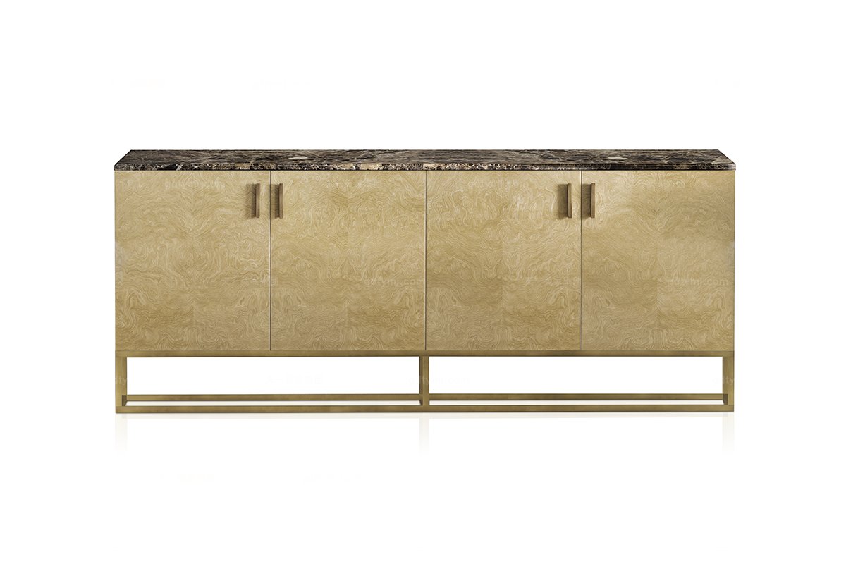 Daytona后現代不銹鋼底座裝飾柜