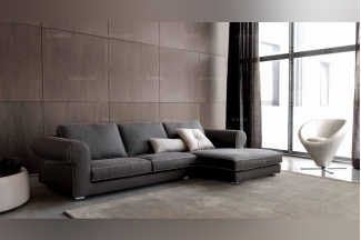  Dema 高端品牌簡約現代深色轉角沙發