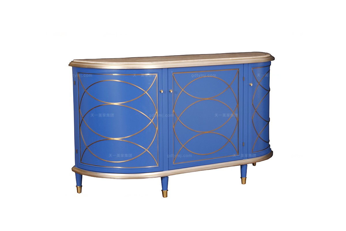 高端時尚現代新古典鄭州會所家具餐邊柜