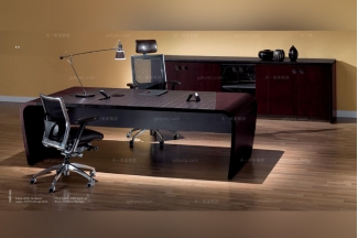 codutti 辦公家具黑色辦公室單人書(shū)桌系列