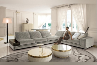 Longhi現代灰白色沙客廳沙發組合