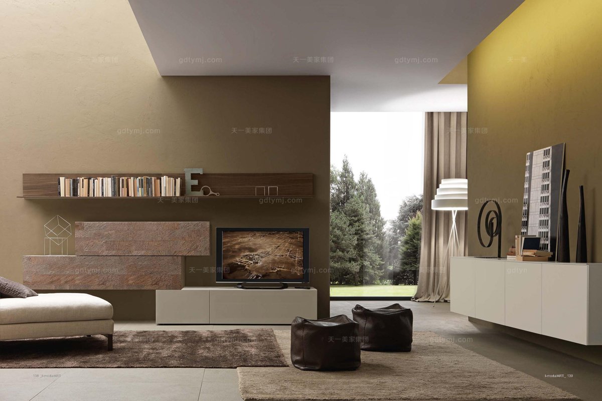 Presotto后現(xiàn)代實(shí)木電視柜系列