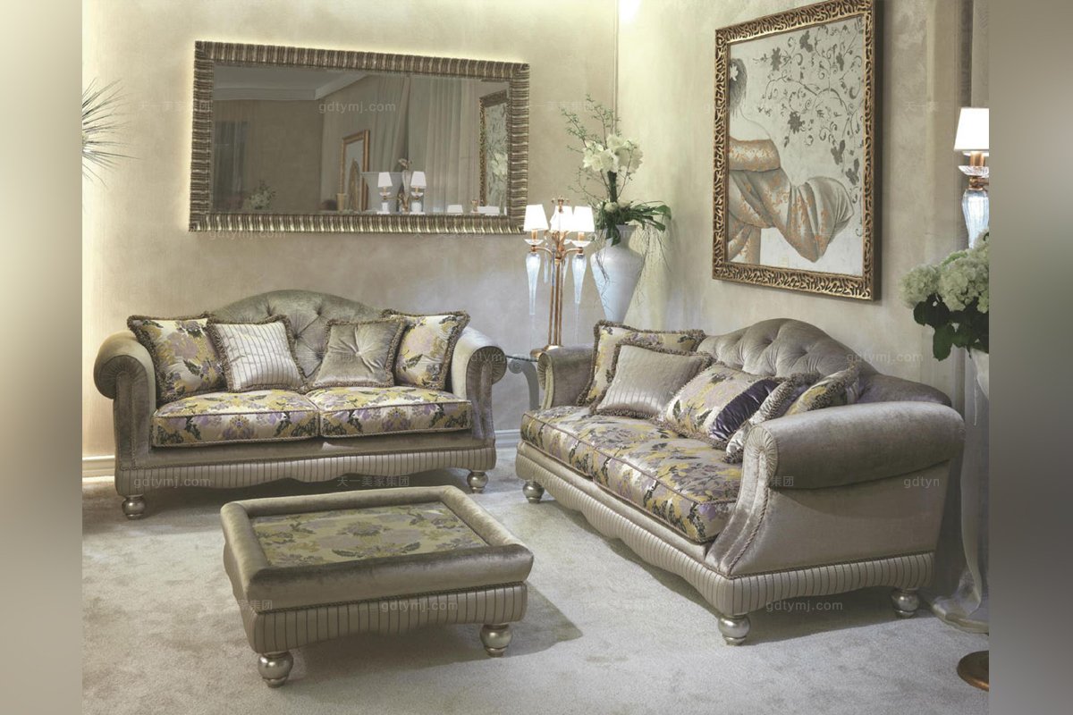 Pigoli 皮溝里高端灰色布藝沙發客廳系列