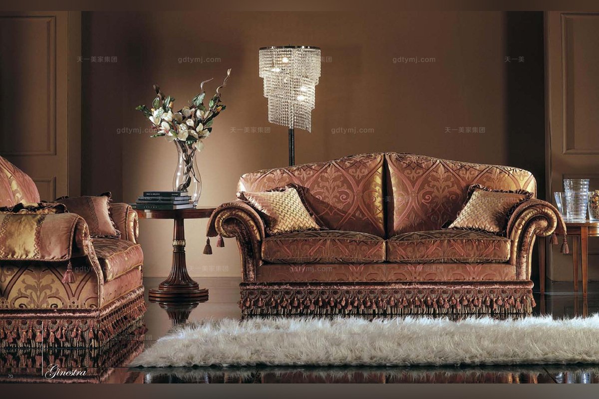 Pigoli 皮溝里花色布藝實木沙發客廳系列