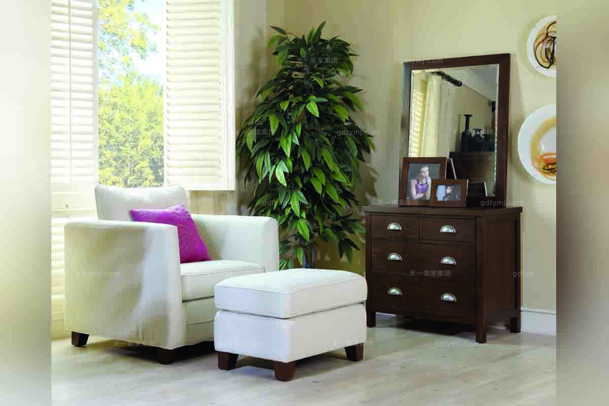 高端別墅家具品牌白色單人沙發