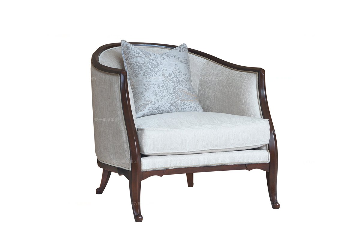 高端家具法式品牌單人位沙發