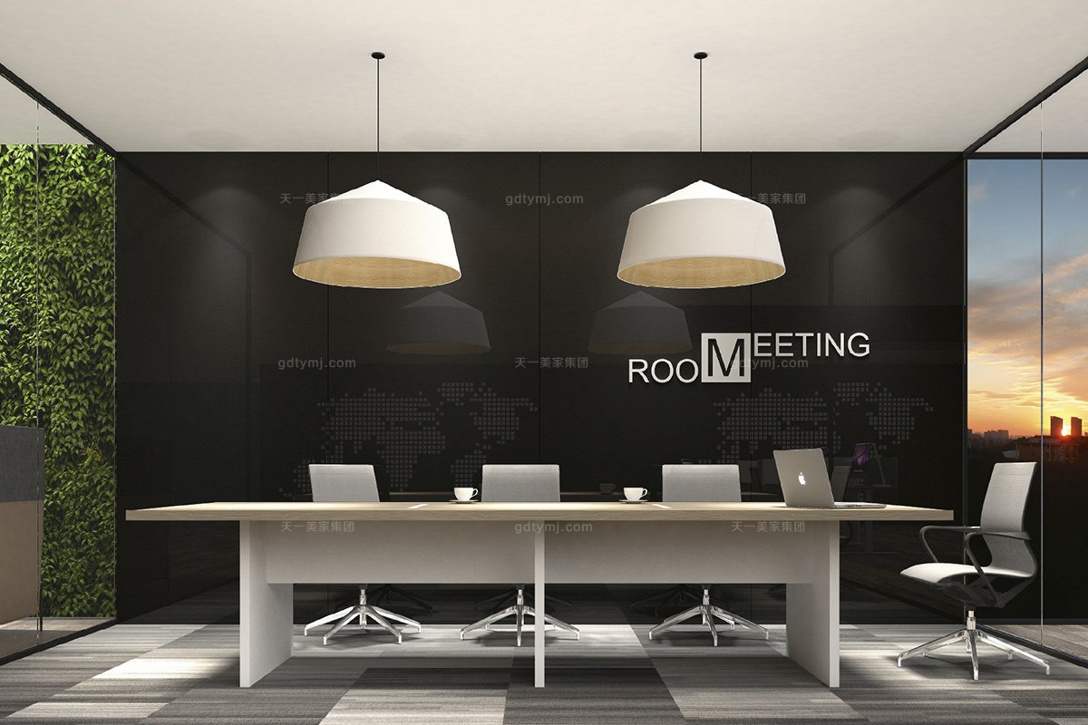 別墅會所公司高端辦公家具品牌時尚現代風辦公室辦公會議桌椅組合
