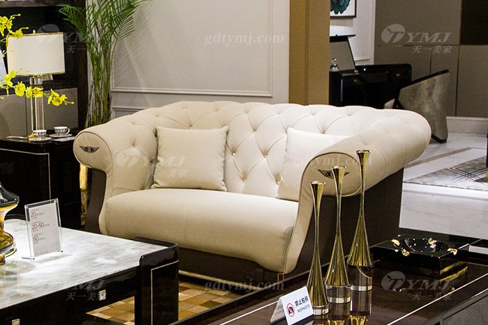 高端奢華會所家具別墅品牌家具輕奢現代時尚沙發組合二位沙發