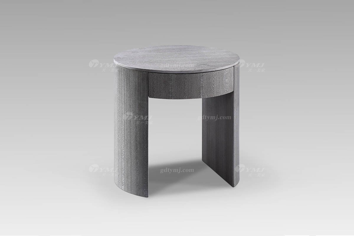 高端現代輕奢時尚家具圓幾圓幾LT2810-3灰橡色