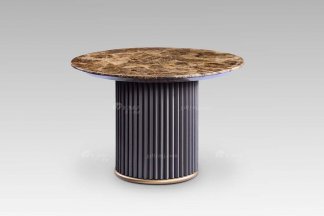 現代輕奢時尚高端別墅家具網咖大理石圓幾