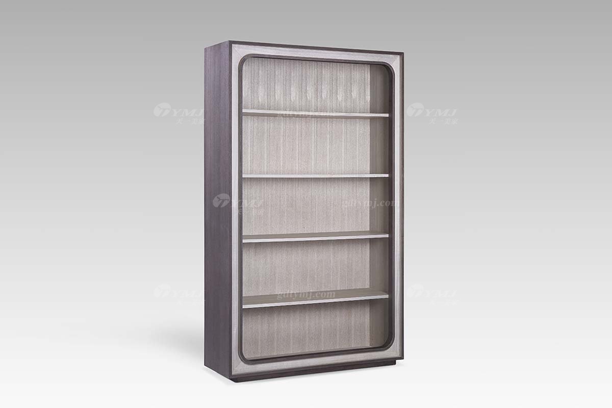 現代輕奢時尚高端家具灰橡+尼斯色酒柜酒柜DH2809側