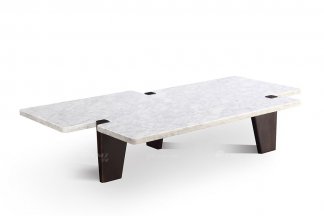 意式極簡風格高端別墅會所家具品牌現代輕奢客廳大理石茶幾