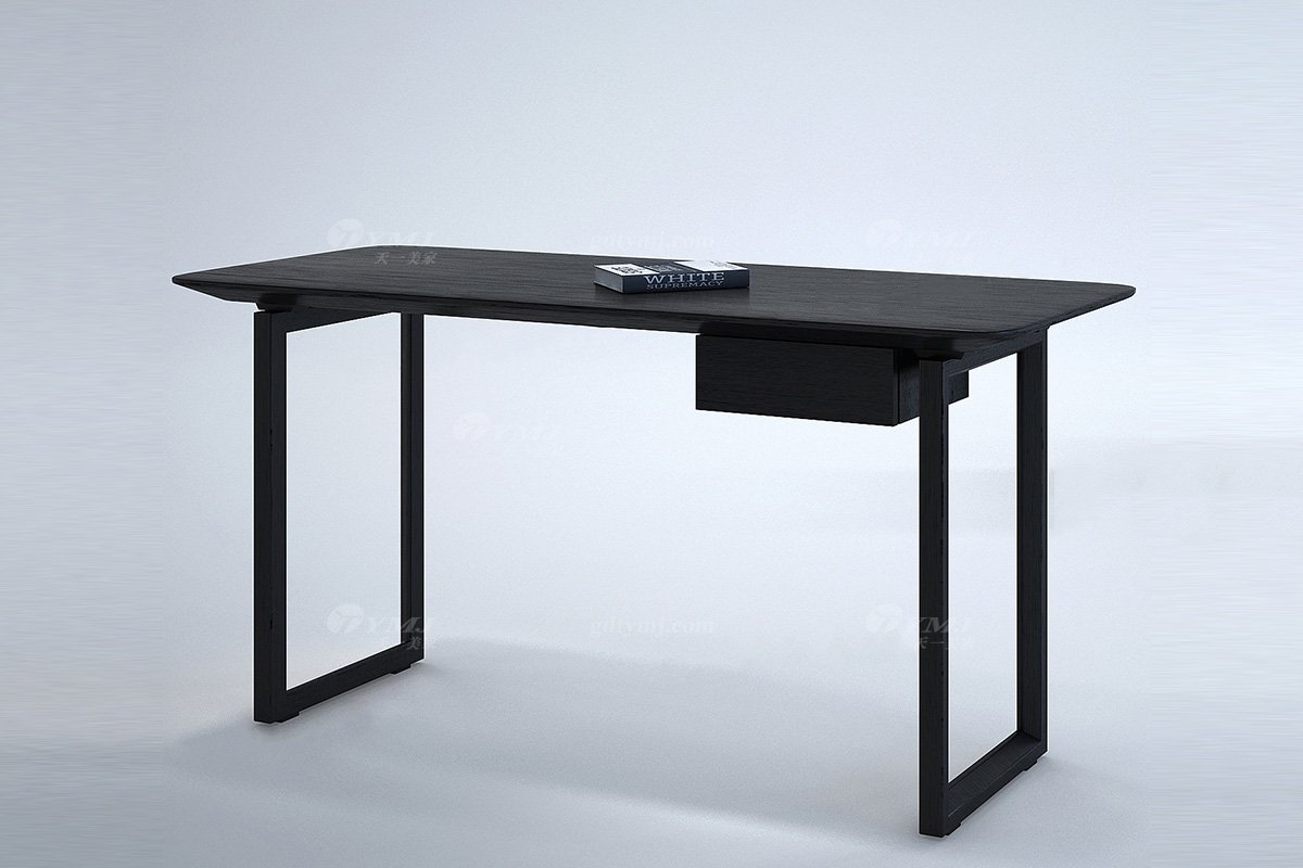 意式極簡風格高端別墅會所家具品牌現代簡約時尚書房家具實木書桌SD1501書臺