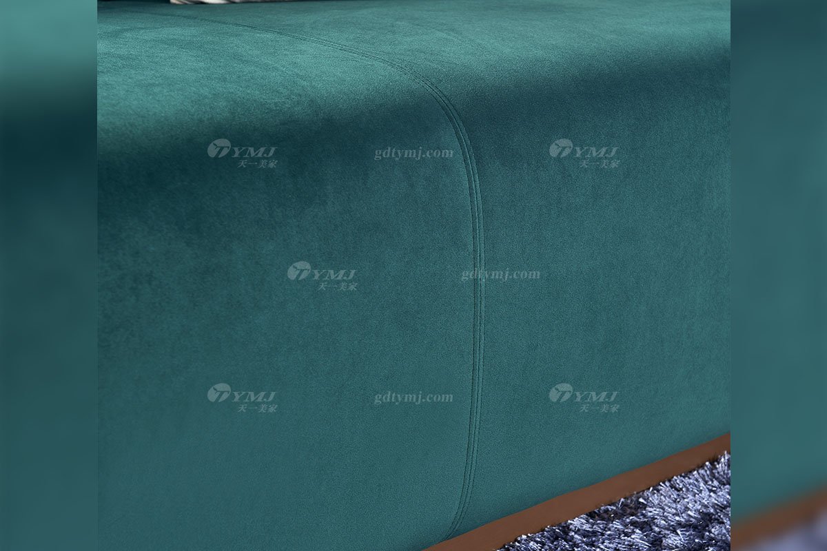高端別墅豪宅家具星級酒店家具品牌后現(xiàn)代輕奢風(fēng)格客廳時尚創(chuàng)意綠色皮藝雙人沙發(fā)TX003-2兩位沙發(fā)細節(jié)1