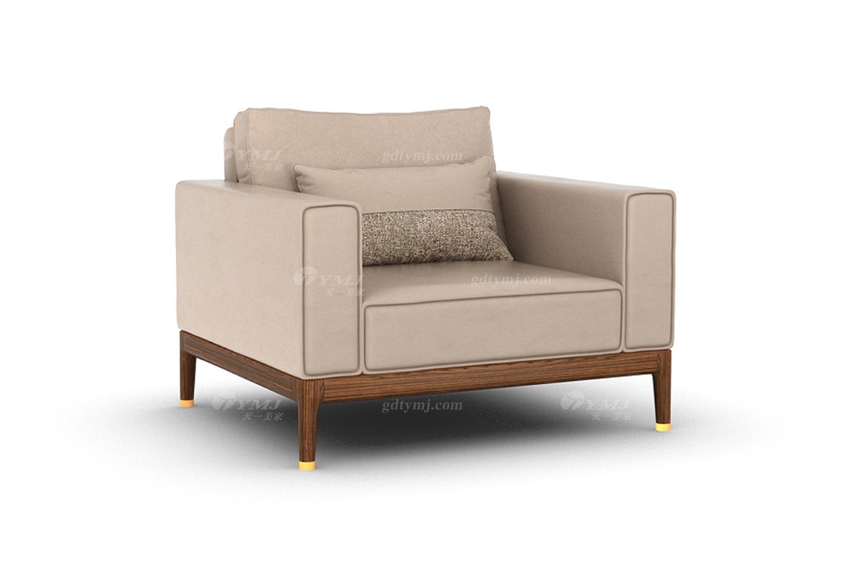 新中式家具風格高端別墅家具品牌簡約風格客廳極簡生態皮單位沙發