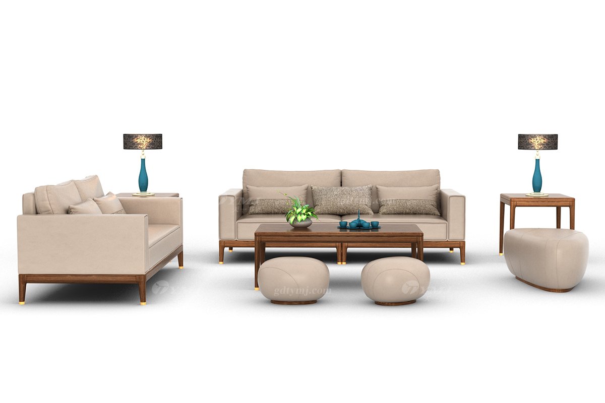 新中式家具風(fēng)格高端別墅家具品牌簡(jiǎn)約風(fēng)格客廳極簡(jiǎn)實(shí)木邊幾H-XSJJ角幾場(chǎng)景