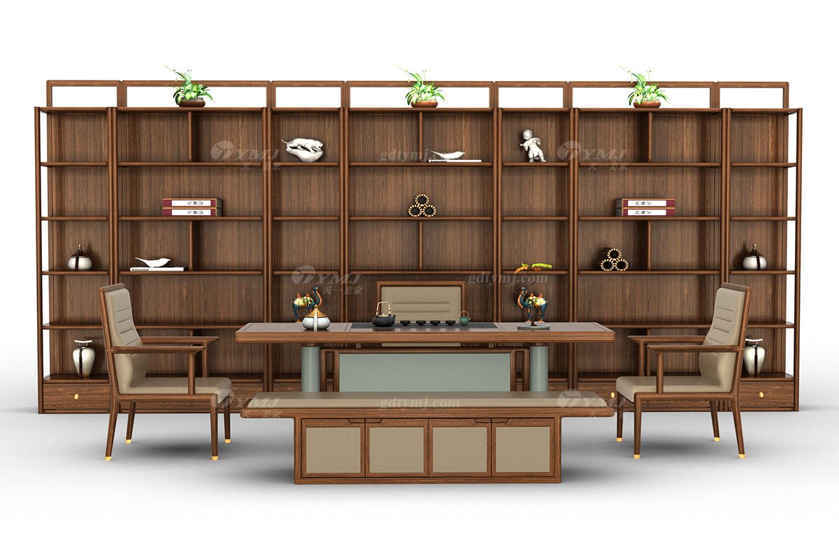 新中式風格家具高端別墅家具品牌簡約大氣時尚茶室家具實木長茶凳H-XLCCD長茶凳場景