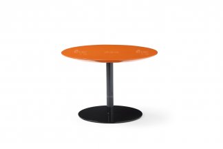 極簡風格品牌高級別墅會所家具現(xiàn)代簡約時尚設計橙色茶幾