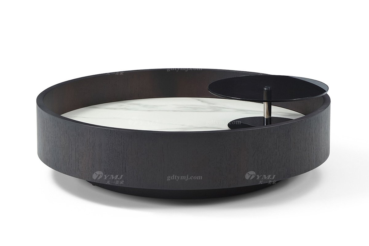極簡風(fēng)格意式品牌高端別墅會所家具現(xiàn)代簡約時尚客廳設(shè)計圓茶幾LT1916-01圓茶幾