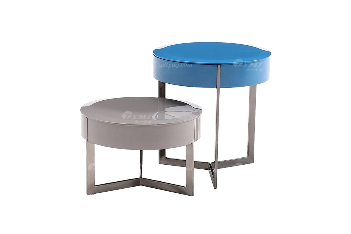 意式極簡風(fēng)格家具高端別墅會所大宅時尚簡約實木亮光烤漆床頭柜