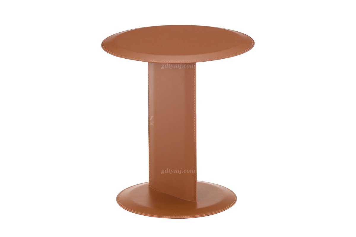 時尚高端意式極簡家具別墅家用豪宅奢華黃色角幾18016高角幾