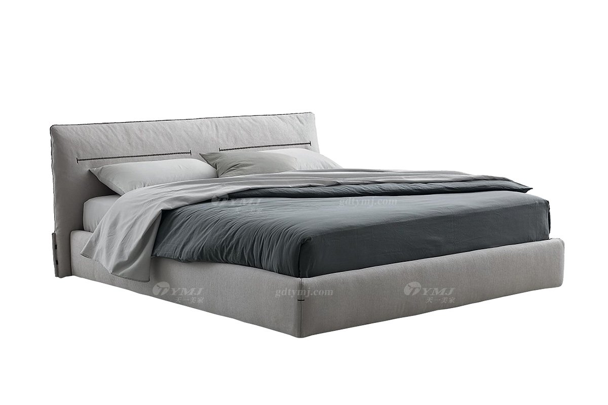  現代簡約家具高端別墅會所家用時尚舒適布藝主臥大床婚床雙人床K3250-2