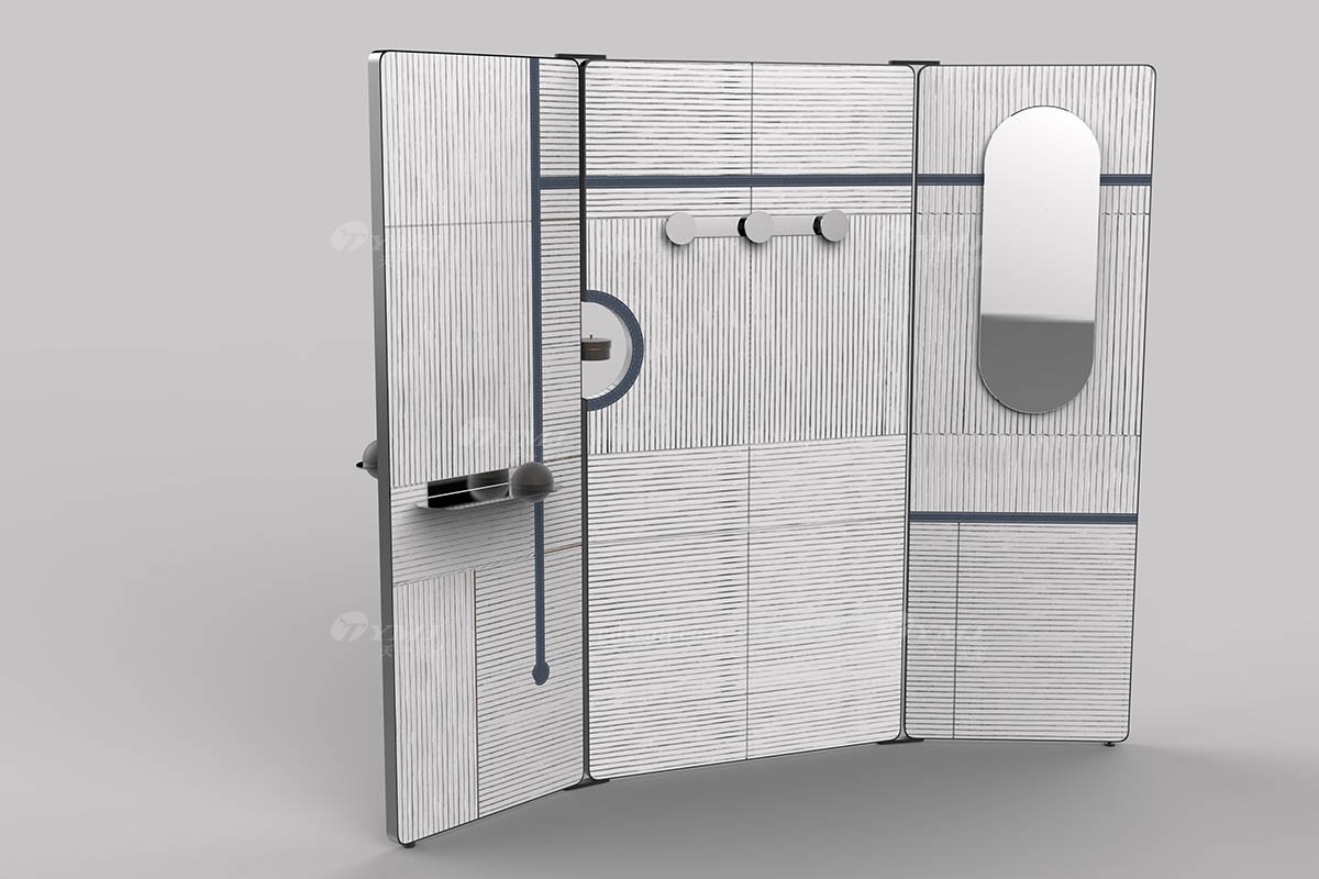 意式雅奢風格家具高端別墅會所家具時尚簡約實木屏風LF2301屏風1