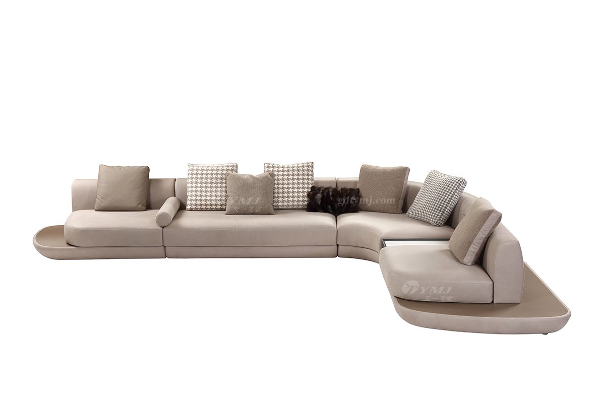 意式雅奢風格家具高端別墅會所家具時尚舒適豪宅轉(zhuǎn)角沙發(fā)