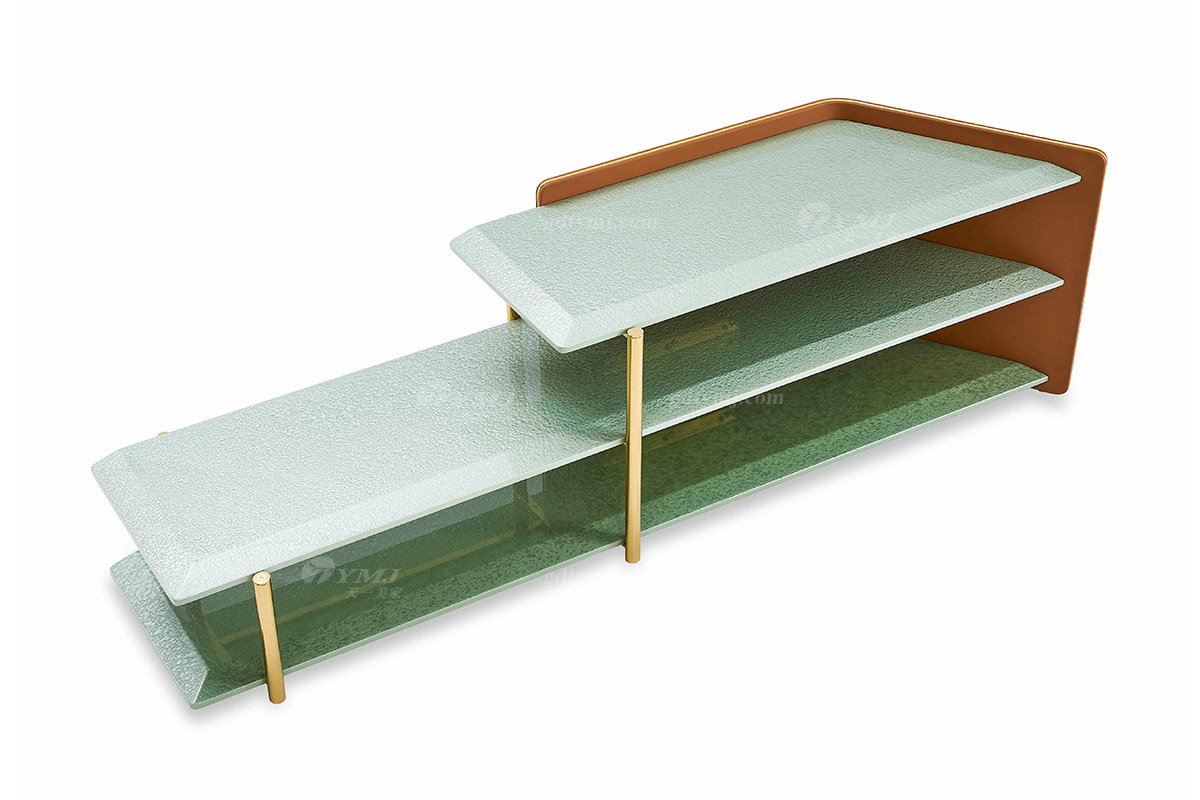 意式輕奢家具高端別墅會所豪宅家用時尚奢華牛油果綠色亮光貝母漆電視柜118H12電視柜1