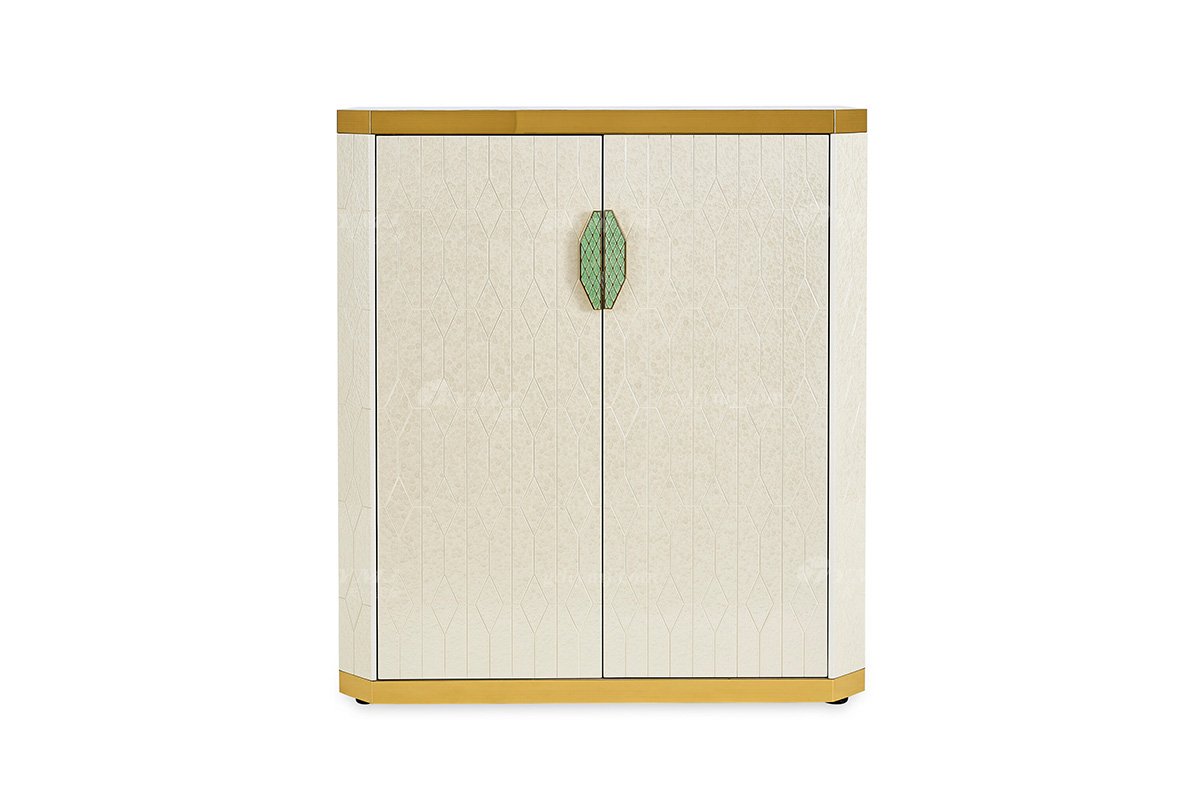 意式輕奢家具高端別墅會所豪宅家用時(shí)尚奢華天然大理石米灰色廳柜