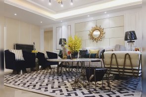 寧夏吳忠紫府平層精裝樣板房輕奢家具、軟裝工程項目案例精彩呈現!【天一美