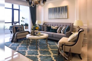 精品樣板間輕奢簡歐風格整體家具,軟裝工程--信陽湖東春天案例!(三)