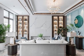 江蘇揚州現代輕奢別墅家具樣板間項目實景案例實景完工展示!