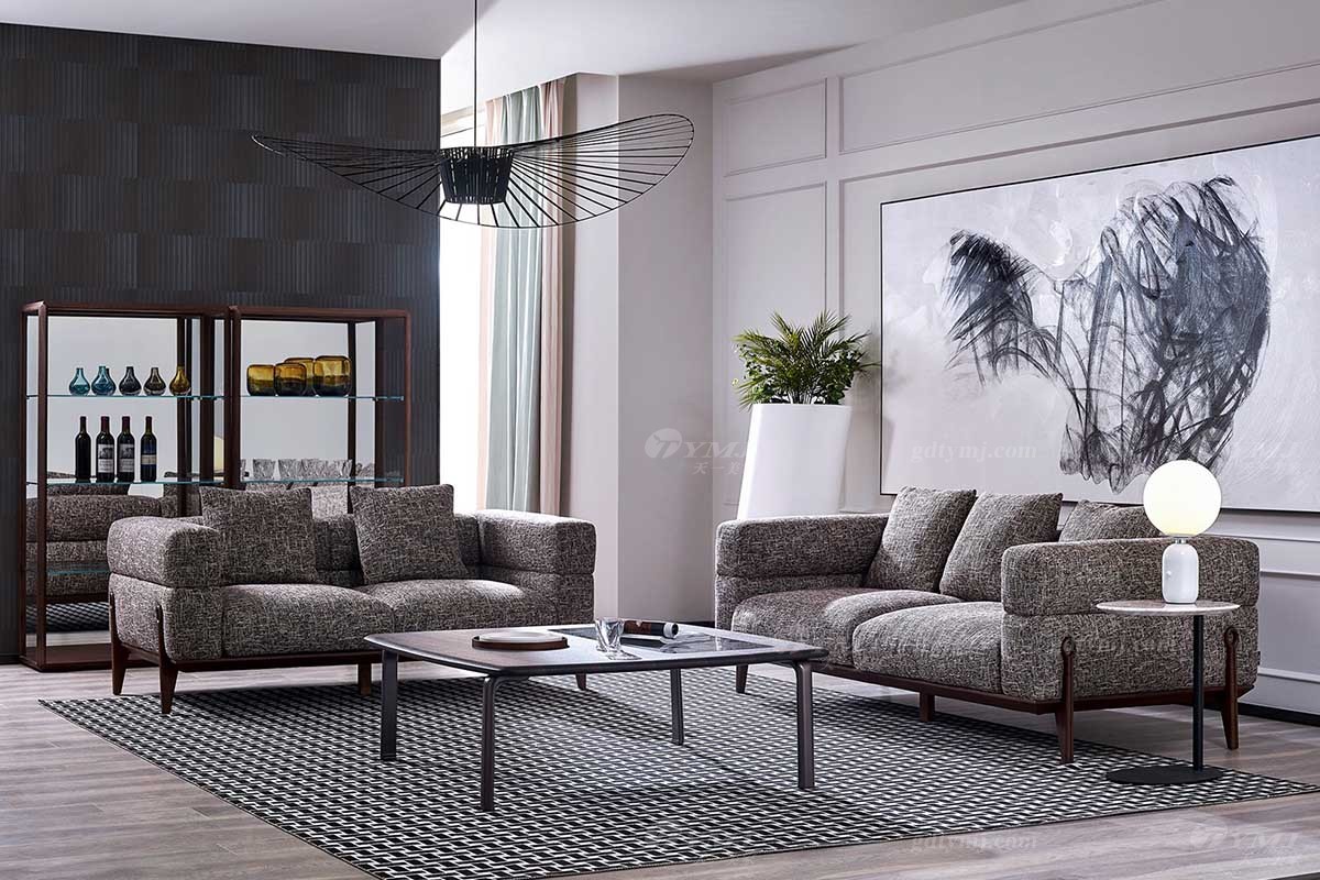 極簡舒適布藝沙發組合