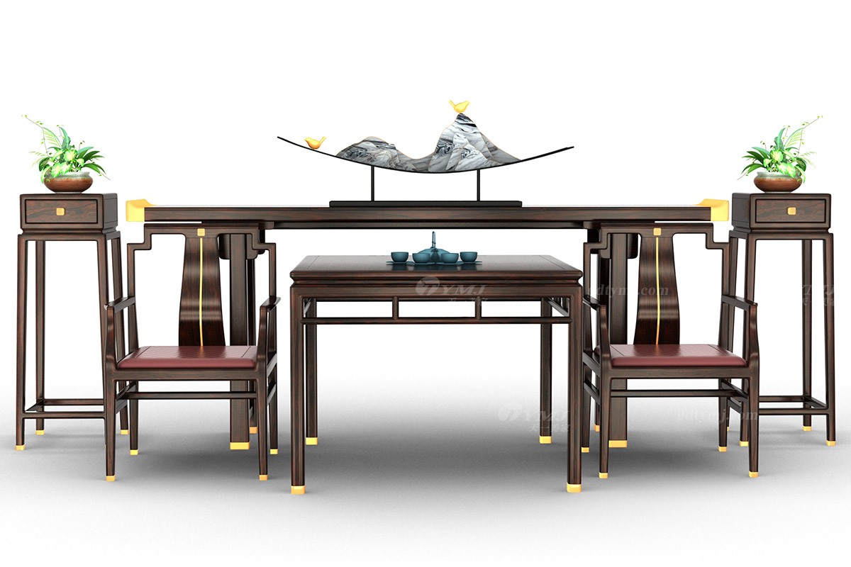 新中式紅木中堂組合家具