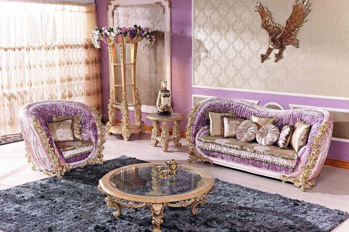 高檔歐式三人位沙發