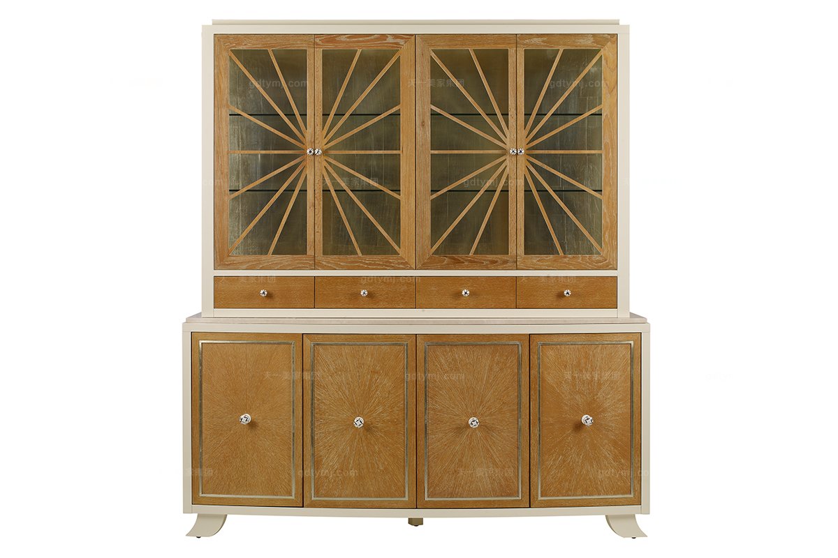 高檔美式鄉村實木酒柜