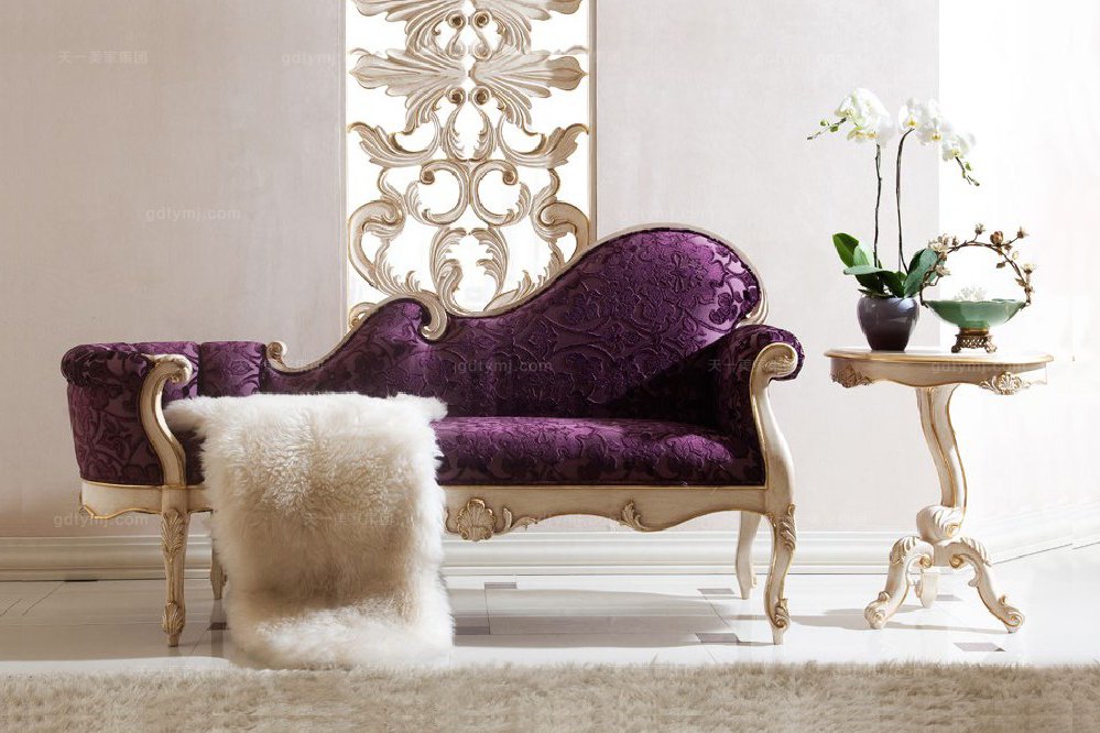 法式實木貴妃椅