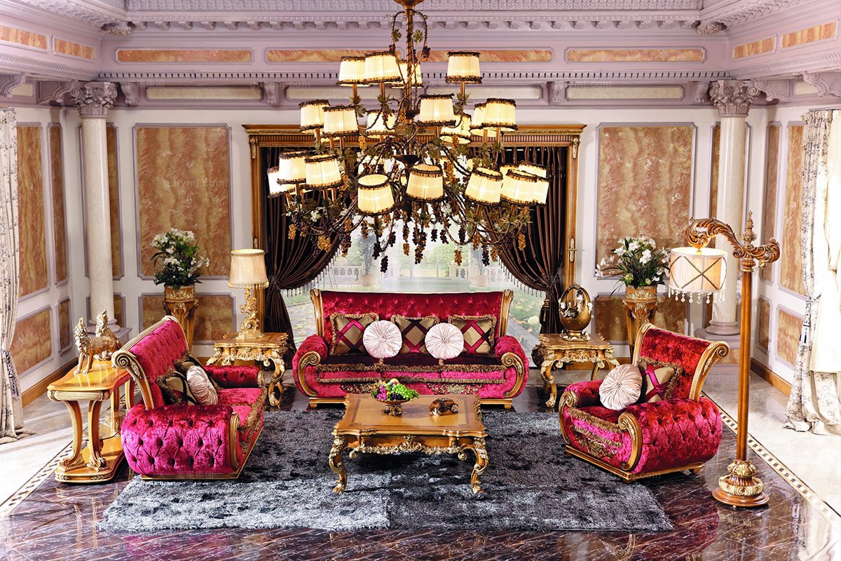 歐式布藝沙發組合