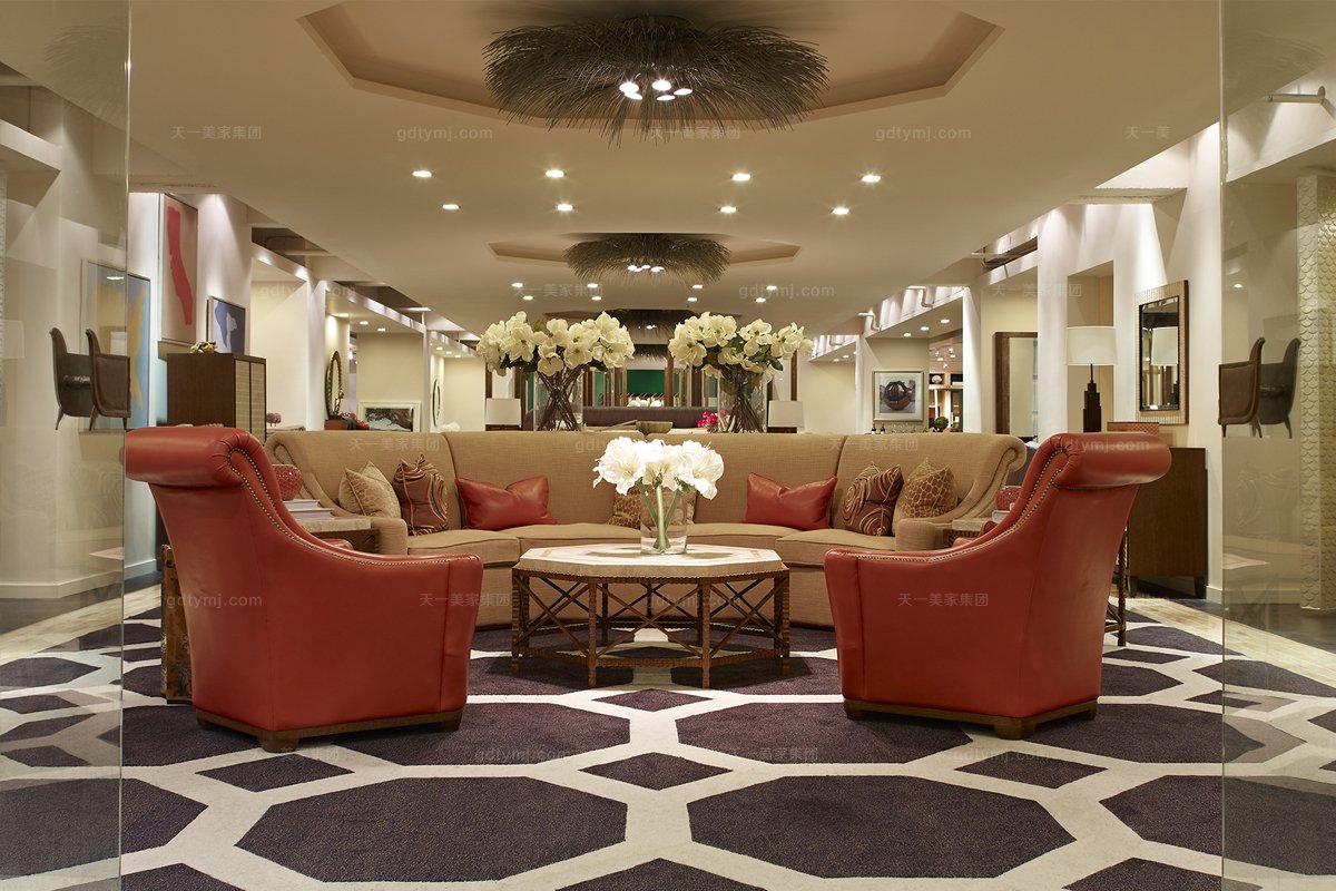 高檔美式布藝沙發